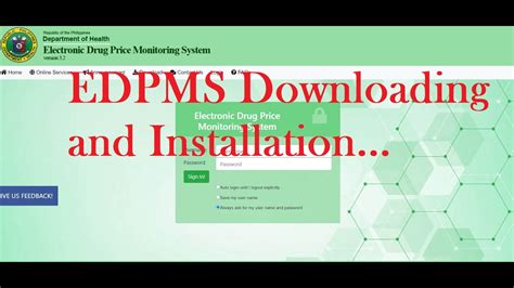 edpms revalidation|How to Download and Install .